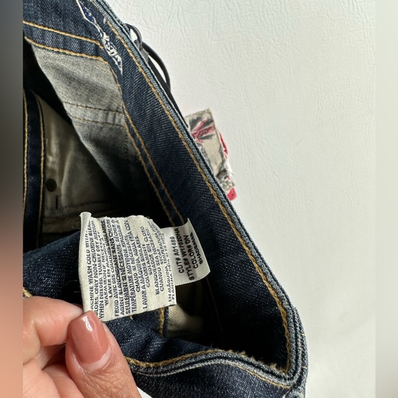 HUDSON BOOTCUT USA SIGNATURE LOW RISE FLAP POCKET JEAN IN ELM WASH Sz28 - Picture 8 of 16